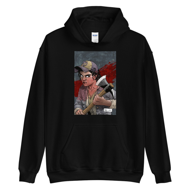 Clementine Skybound X Black Hoodie Image Comics
